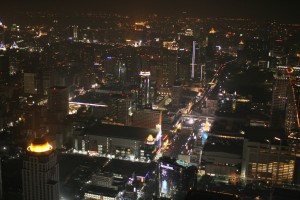 Bangkok after sunset Baiyoke Sky Tower